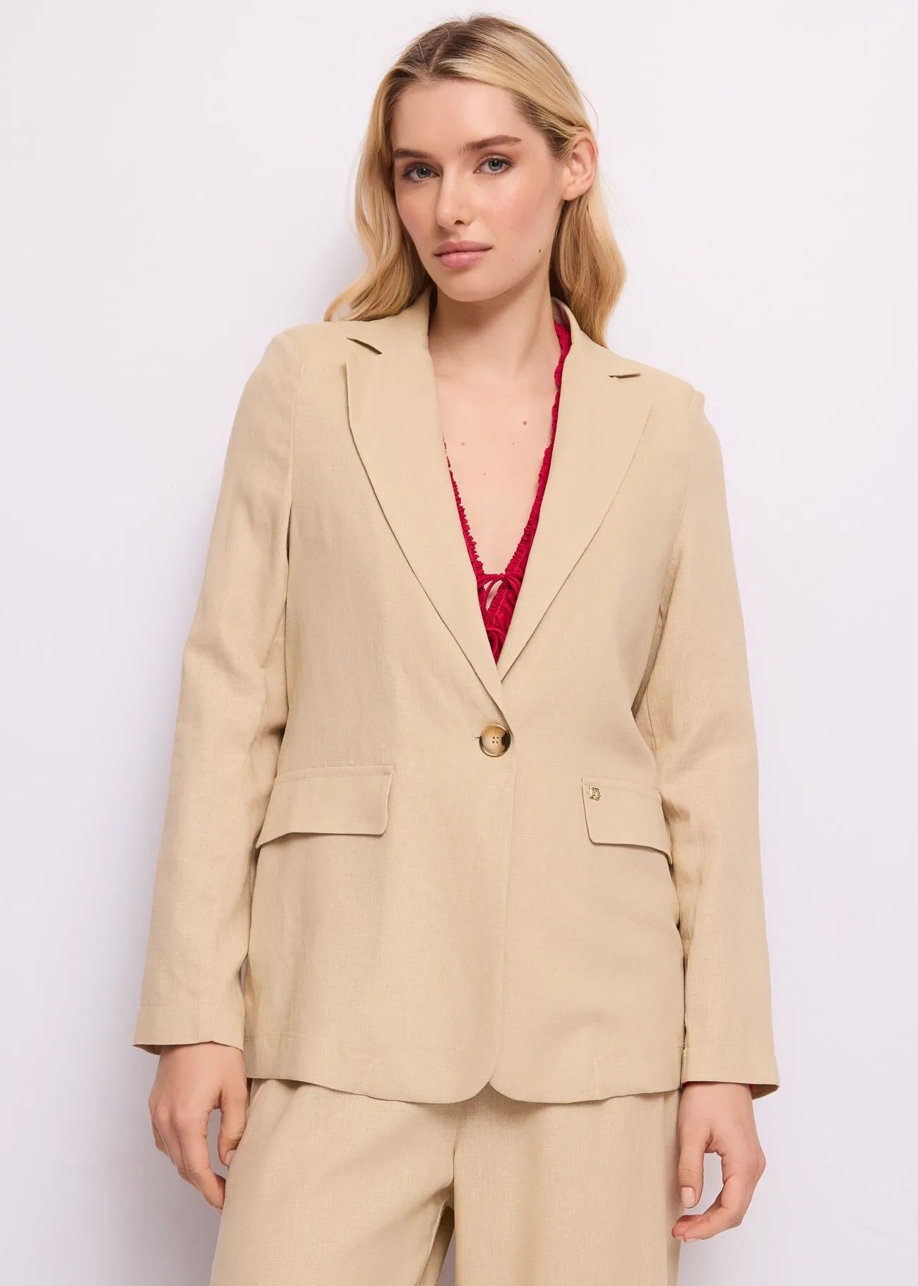 Gaudi Γυναικείο Σακάκι Με Πέτο Γιακά Και Τσέπες