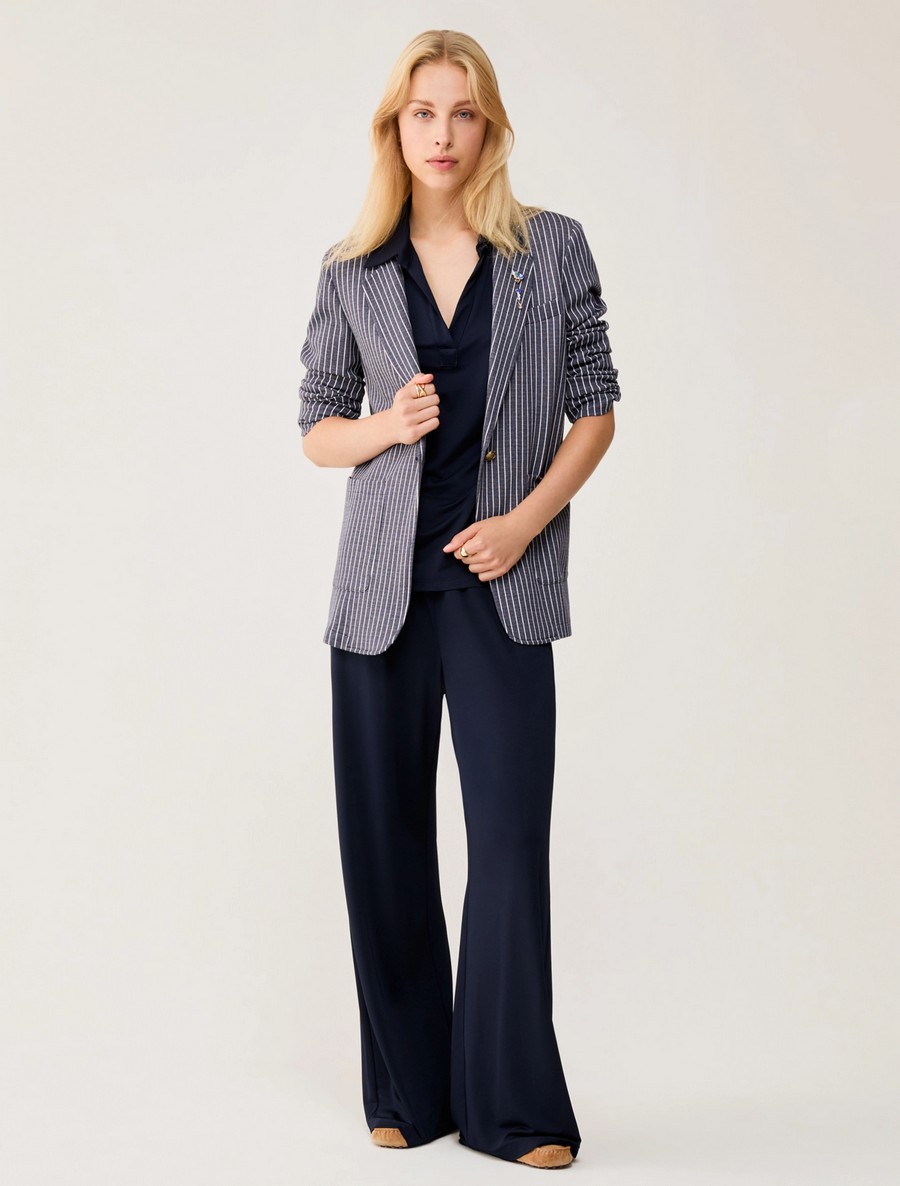 Penny Black Γυναικείο Σακάκι Jersey Pinstripe Straight Fit