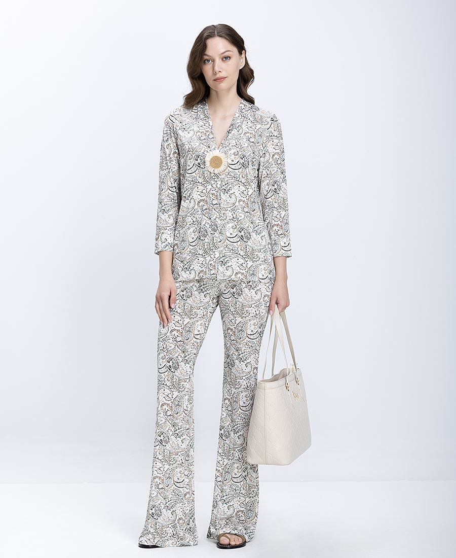 The Abito Γυναικείο Σακάκι Paisley Regular Fit Με Floral Κόσμημα φωτογραφία