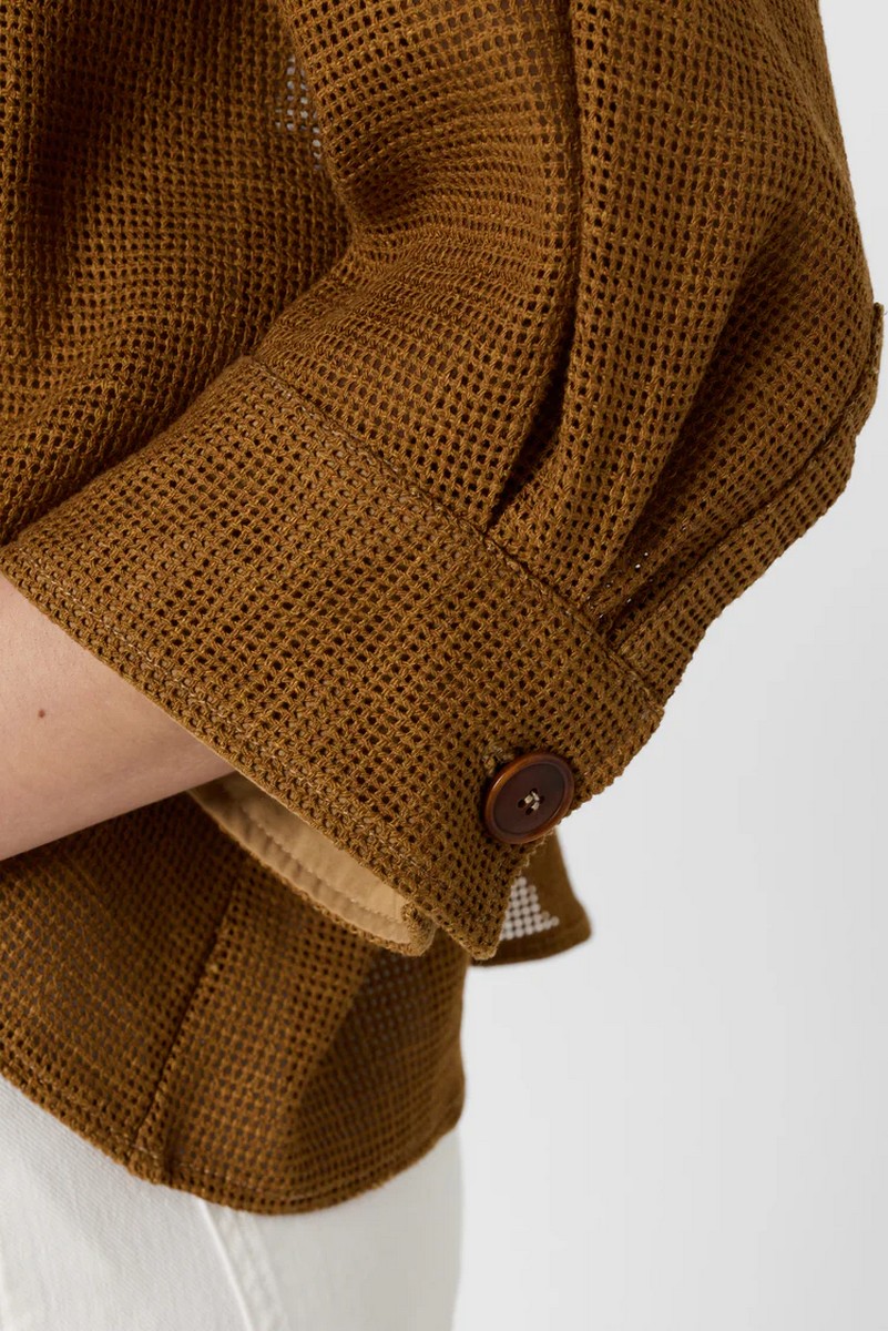 Gerard Darel Gerard Darel Γυναικείο Overshirt Loose Fit Με Openwork Ύφανση - 4