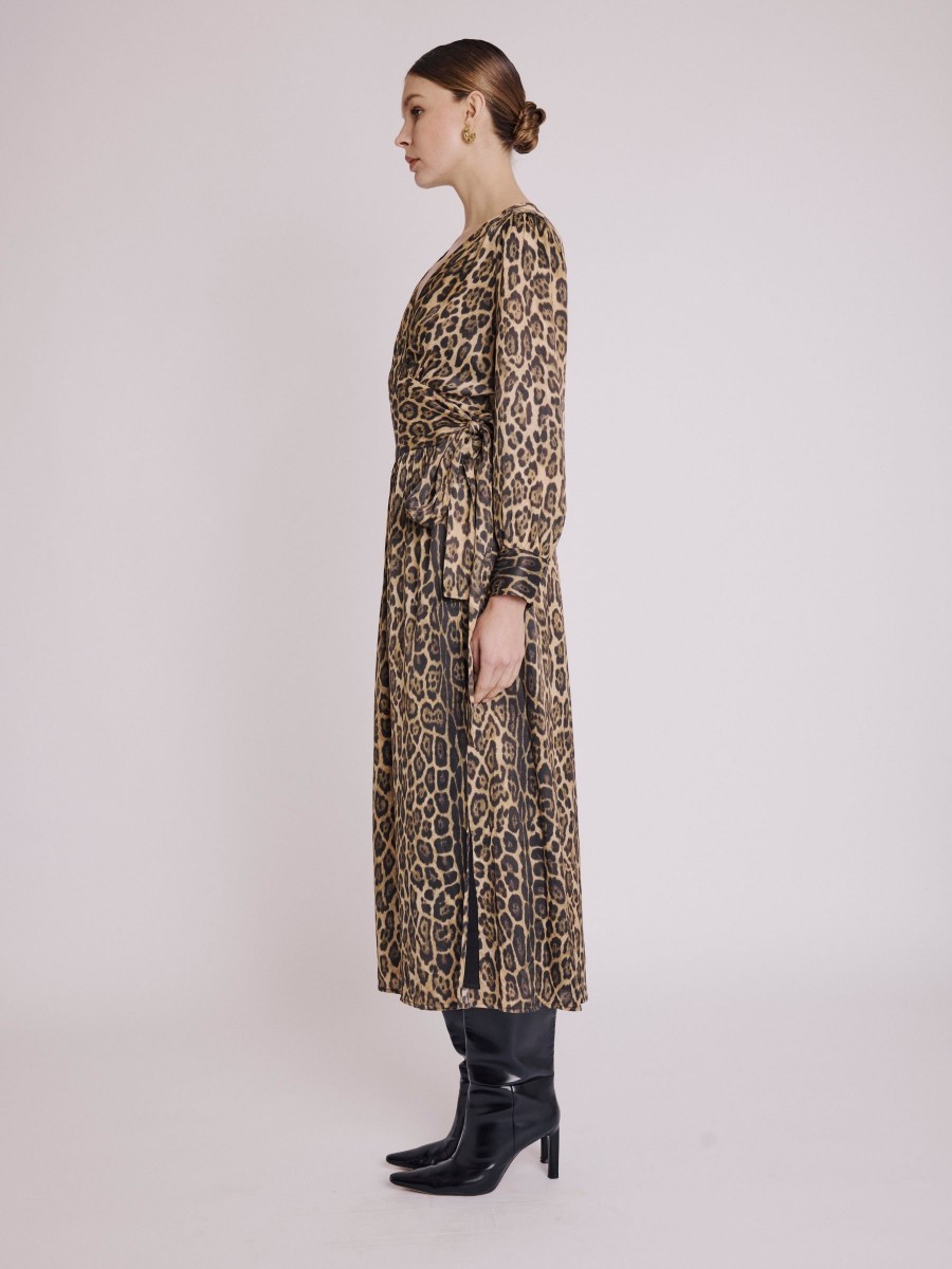 Berenice Κρουαζέ Γυναικείο Φόρεμα Maxi Leopard Print φωτογραφία