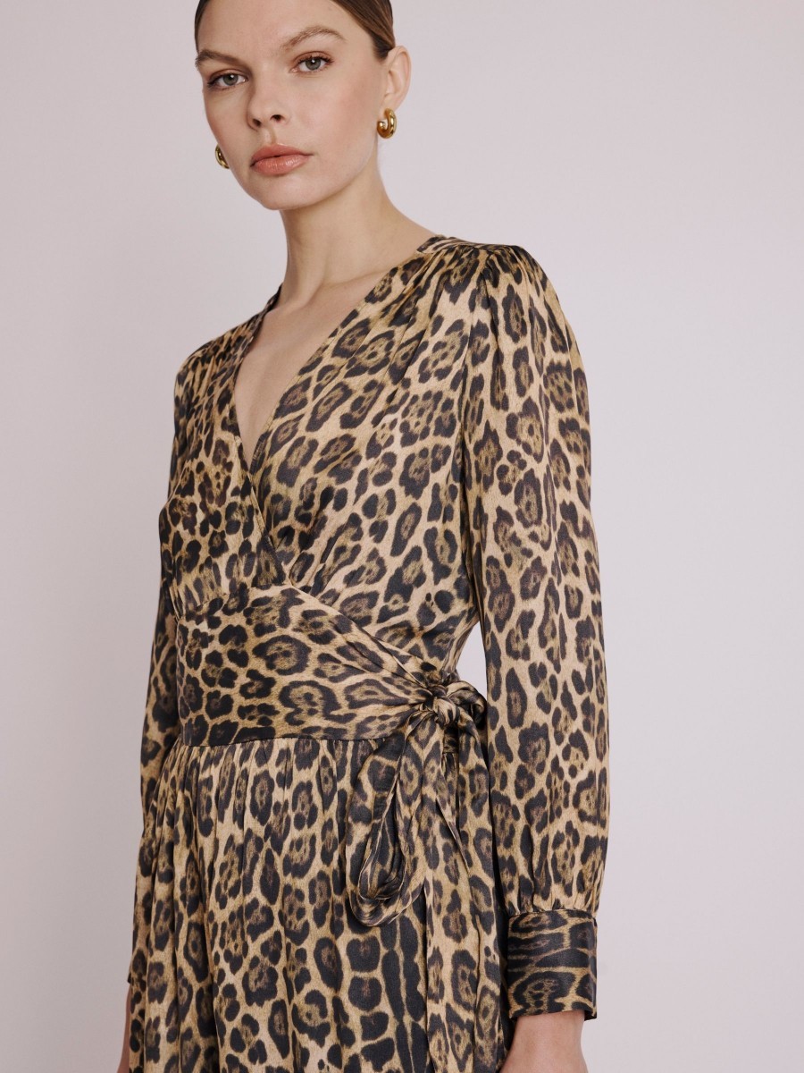 Berenice Κρουαζέ Γυναικείο Φόρεμα Maxi Leopard Print φωτογραφία