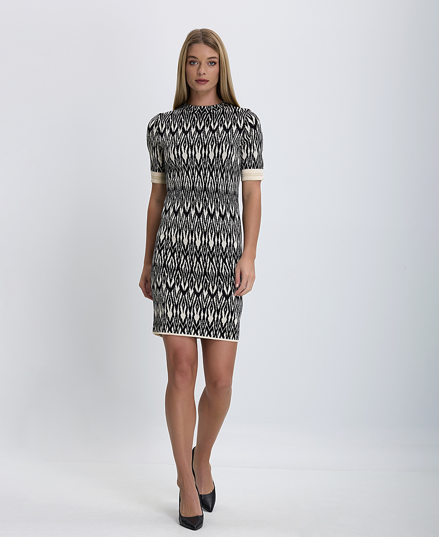 Gerry Weber Gerry Weber Γυναικείο Κοντό Φόρεμα Πλεκτό με Ethnic Print - 2