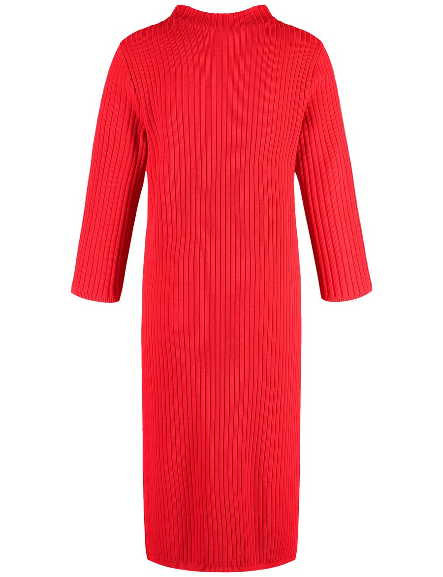 Gerry Weber Gerry Weber Γυναικείο Πλεκτό Φόρεμα Figure-Skimming Fit Κόκκινο - 5