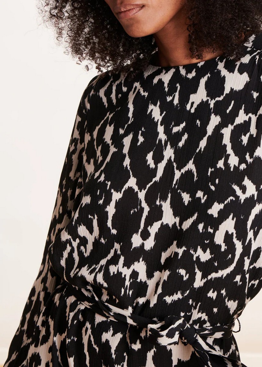 La Fee Maraboutee La Fee Maraboutee Γυναικείο Φόρεμα Κοντό Loose Fit Animal Print 100% Βισκόζη - 3