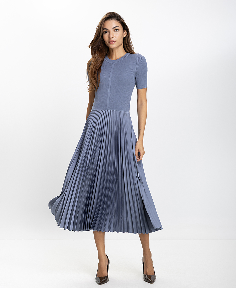 Boss Boss Γυναικείο Φόρεμα Regular Fit Viscose Blend Midi