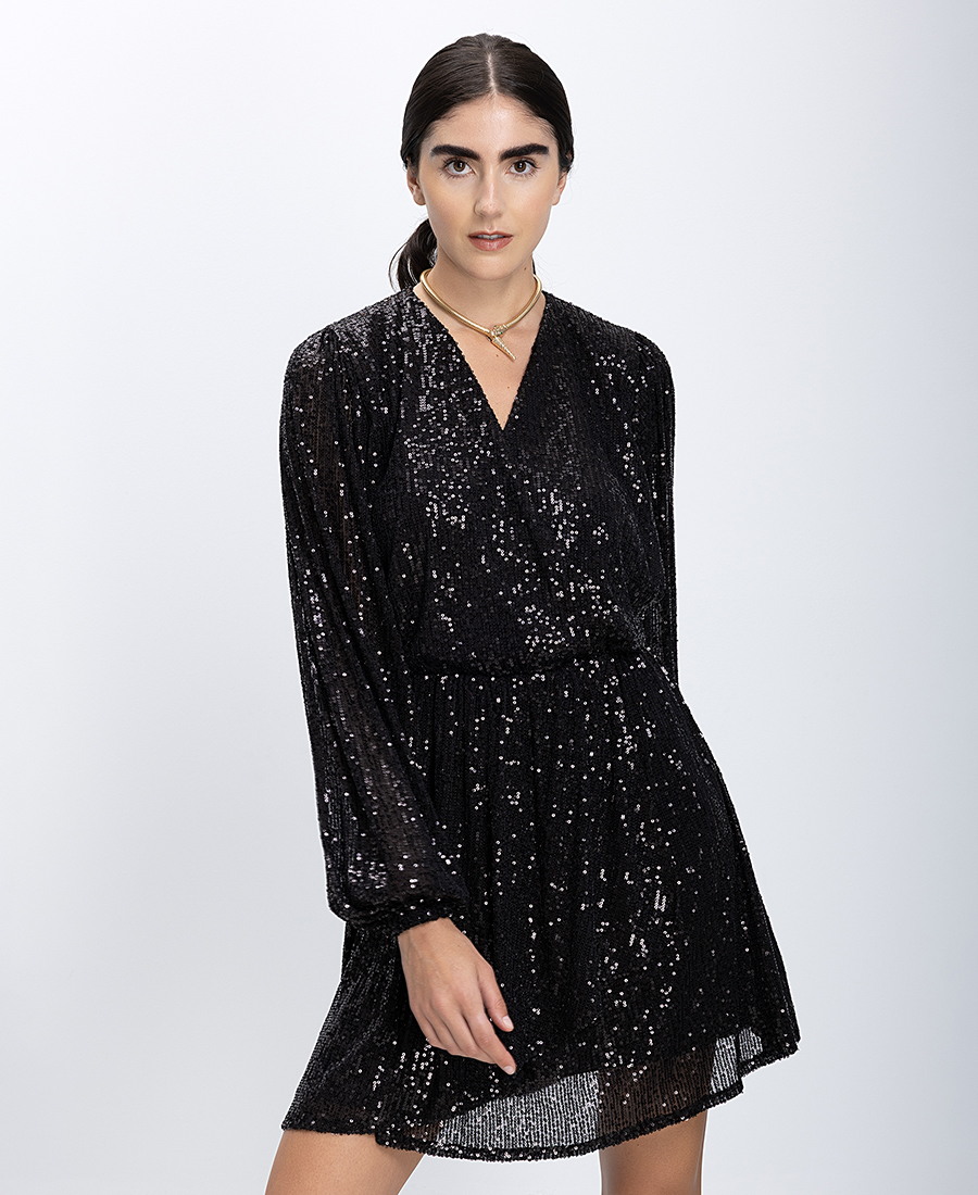 Boss Γυναικείο Φόρεμα Με Παγιέτες Classic Fit