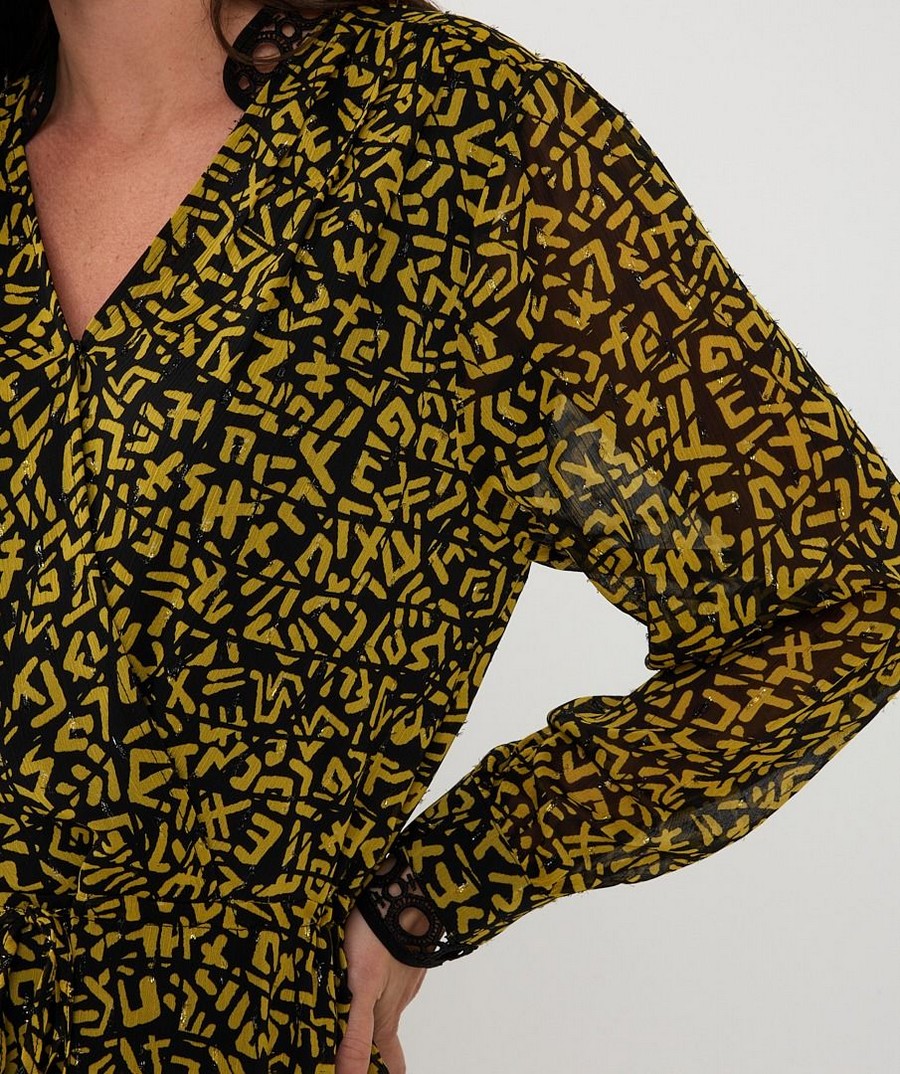 EsQualo Γυναικείο Σεμιζιέ Dress Unified SJ Με Γραφικό Print φωτογραφία