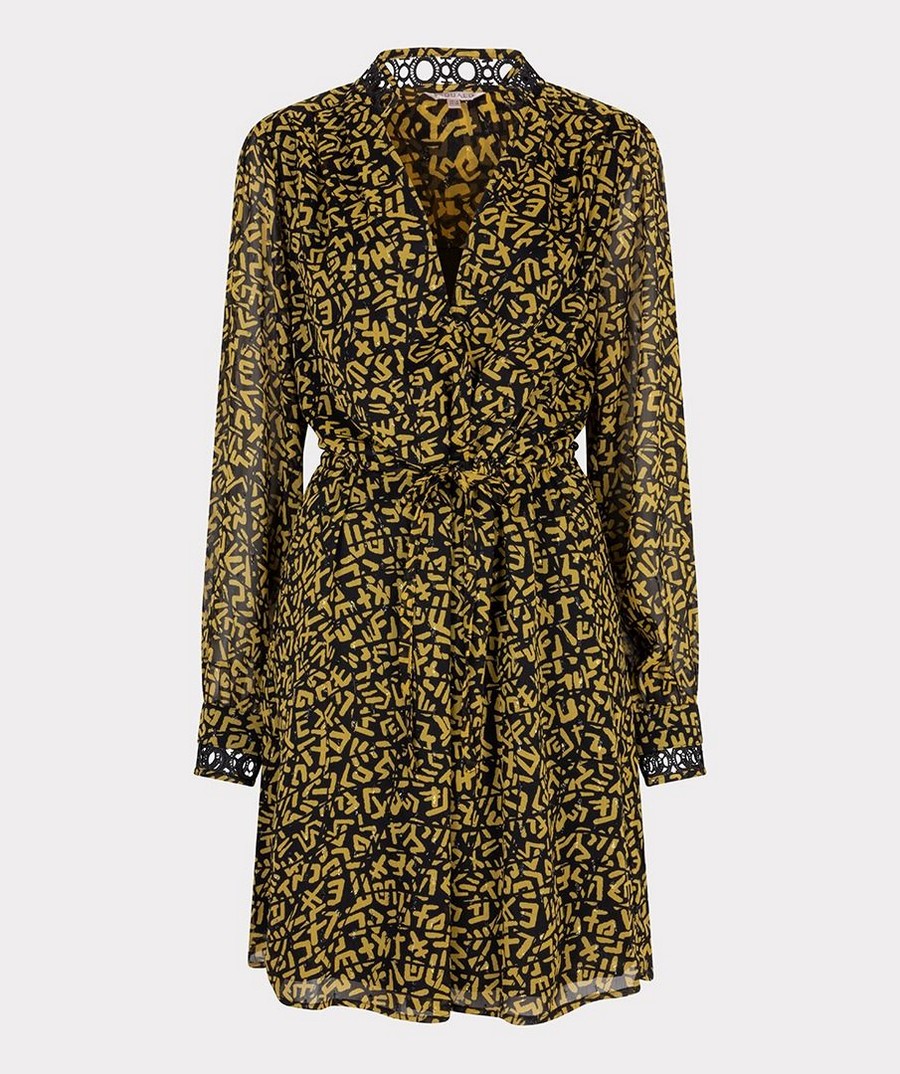 EsQualo Γυναικείο Σεμιζιέ Dress Unified SJ Με Γραφικό Print φωτογραφία