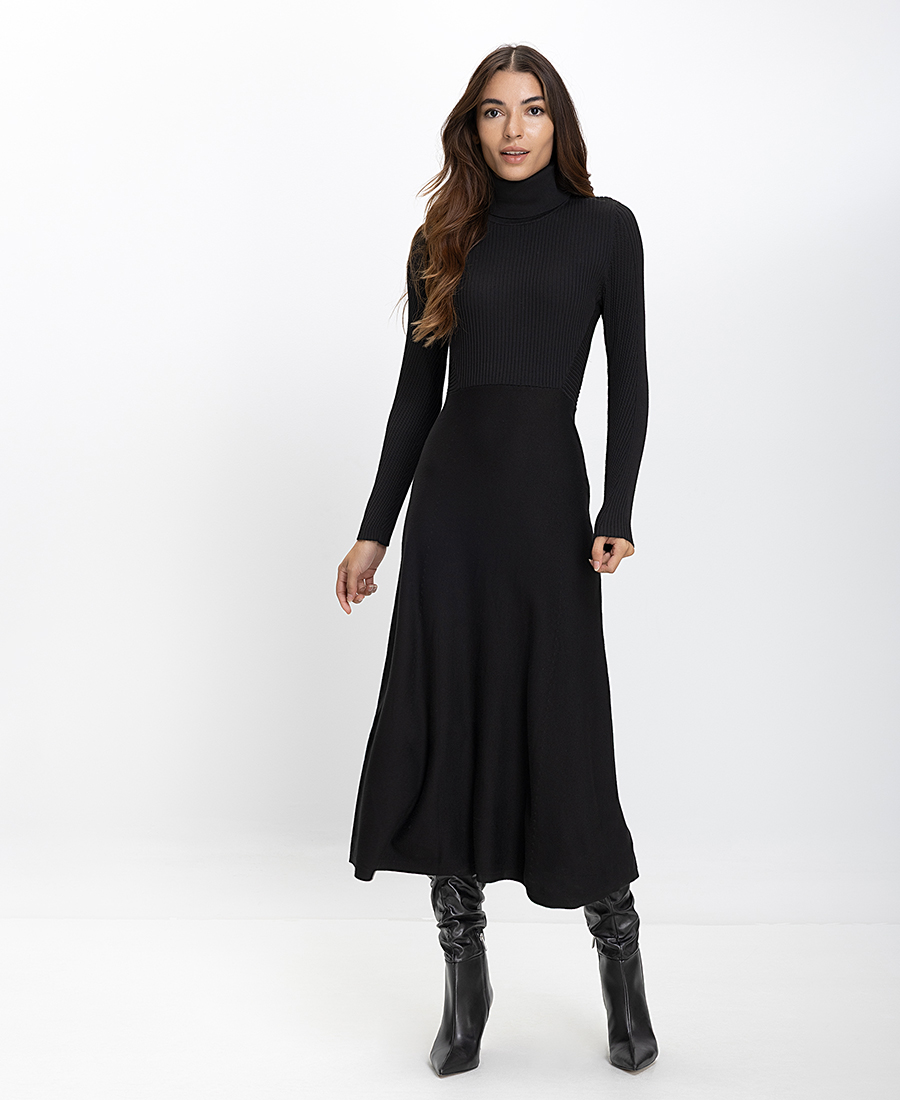 Diana D. Γυναικείο Πλεκτό Φόρεμα Regular Fit Με Ζιβάγκο φωτογραφία