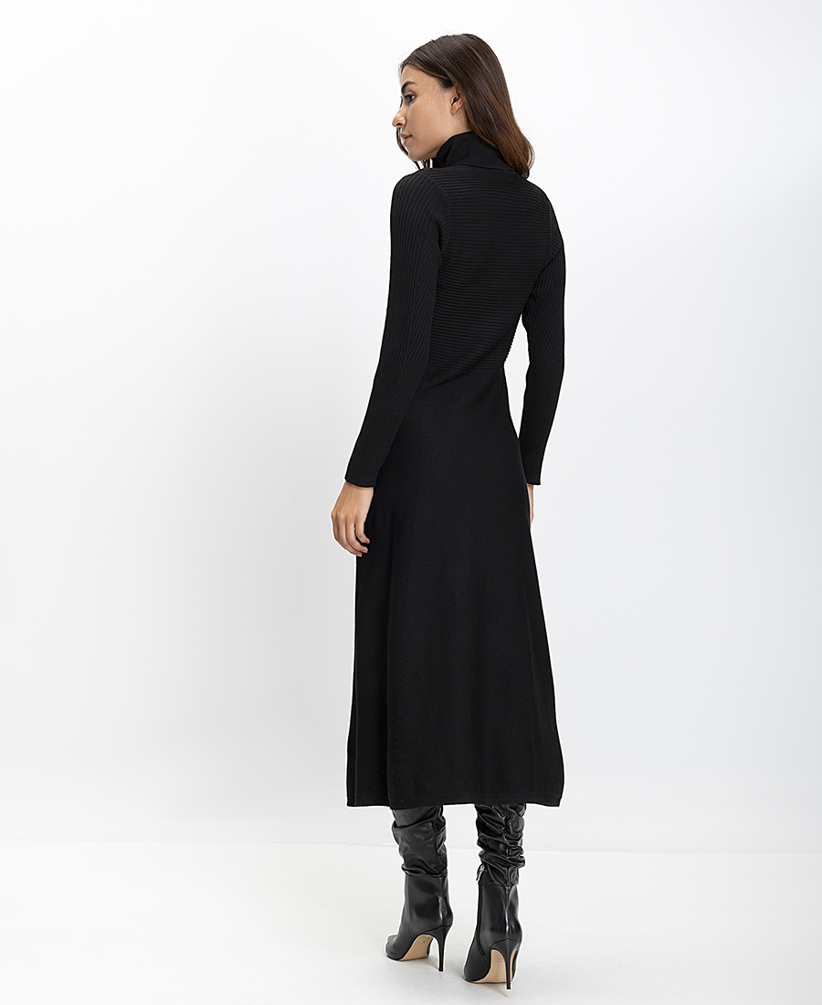 Diana D. Γυναικείο Πλεκτό Φόρεμα Regular Fit Με Ζιβάγκο φωτογραφία