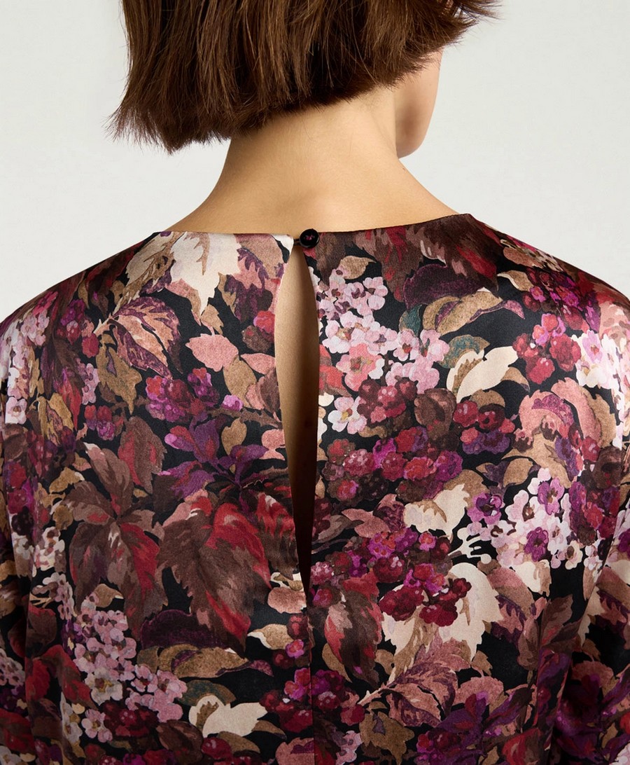 Momoni Γυναικείο Φόρεμα Regular Fit Μεταξωτό Με Print Σατέν φωτογραφία