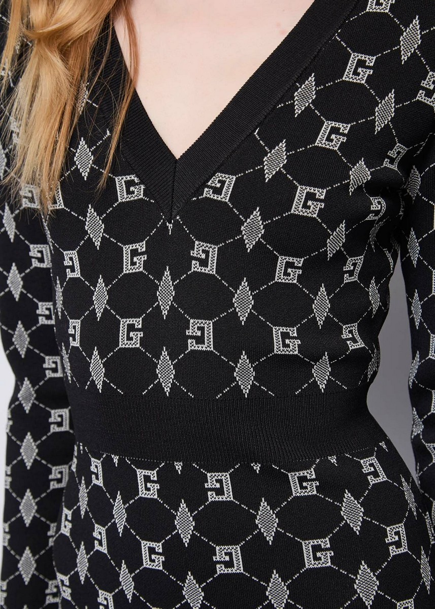 Gaudi Gaudi Γυναικείο Φόρεμα Mini Με Μοτίβο Slim Fit - 4