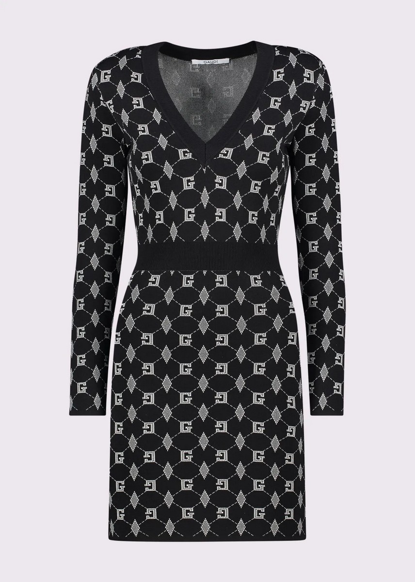 Gaudi Gaudi Γυναικείο Φόρεμα Mini Με Μοτίβο Slim Fit - 5