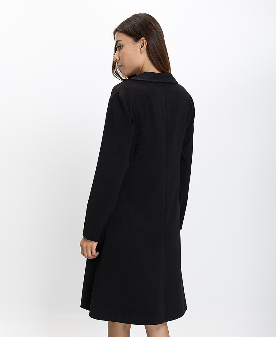 Elena Miro Γυναικείο Φόρεμα Regular Fit Με Αλυσίδα Στη Λαιμόκοψη φωτογραφία