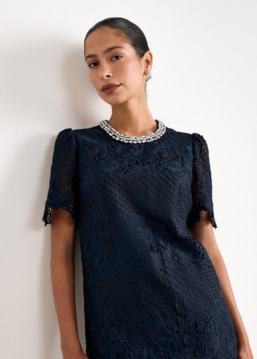 Phase Eight Phase Eight Γυναικείο Navy Μονόχρωμο Mini Φόρεμα Regular Fit Για Elegant & Evening Εμφανίσεις - 4