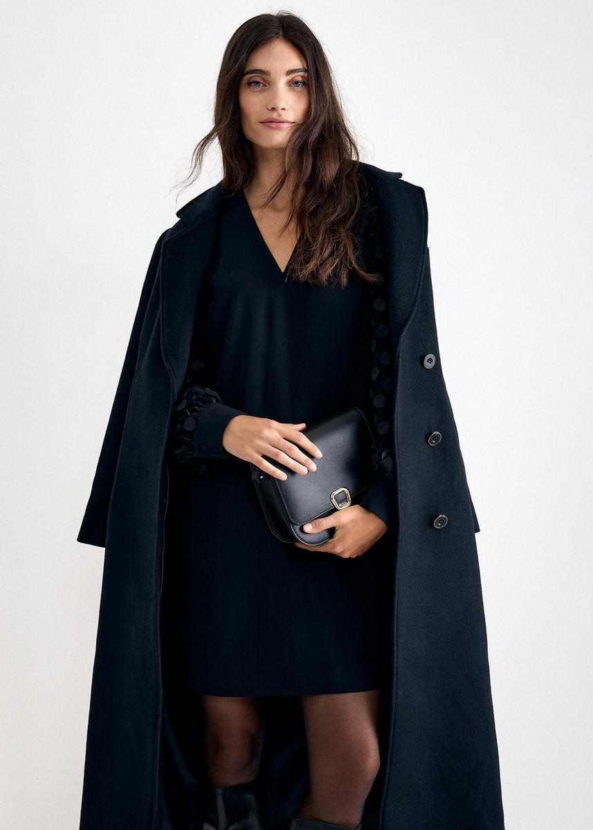 Phase Eight Phase Eight Γυναικείο Μαύρο Μονόχρωμο Mini Φόρεμα Regular Fit Με V Λαιμόκοψη Για Evening & Occasion Εμφανίσεις - 5