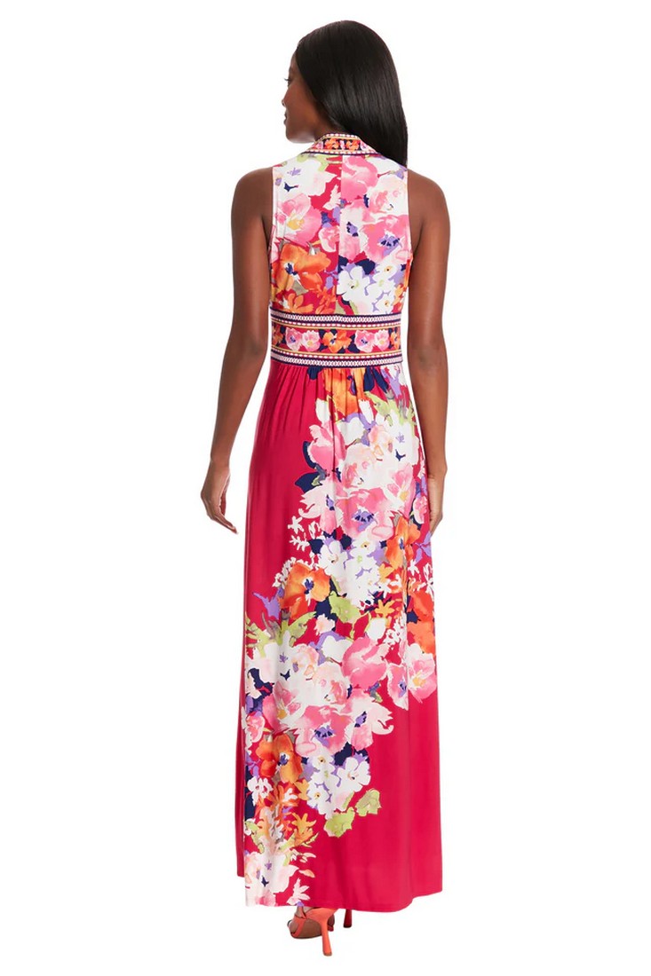 Φόρεμα Floral Maxi σε Ροζ Εμπριμέ φωτογραφία