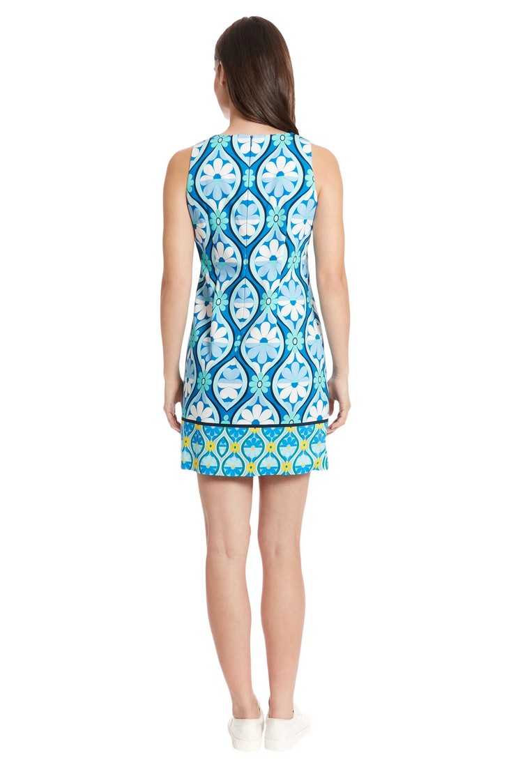 Φόρεμα Floral Print σε Μπλε Εμπριμέ φωτογραφία