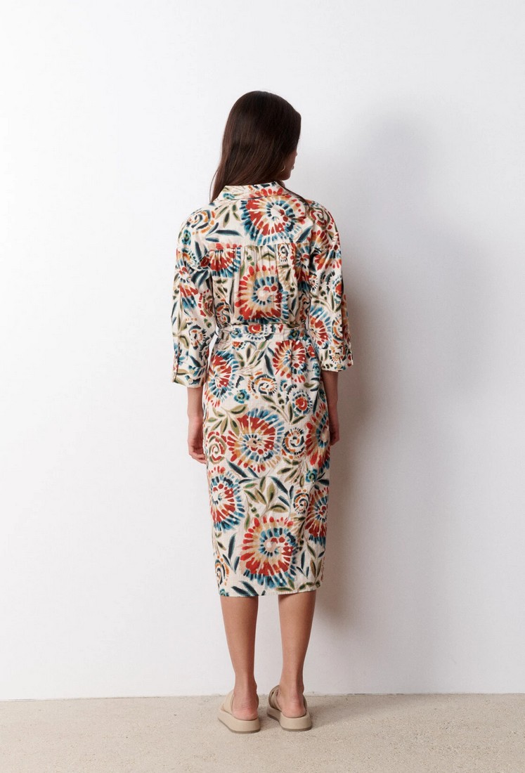Printed midi dress φωτογραφία