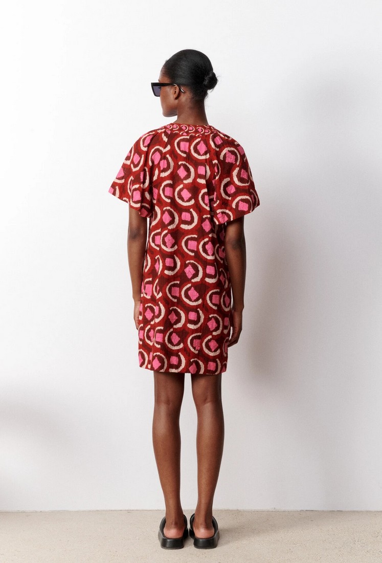 Printed short dress φωτογραφία