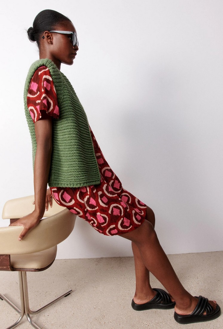 Printed short dress φωτογραφία