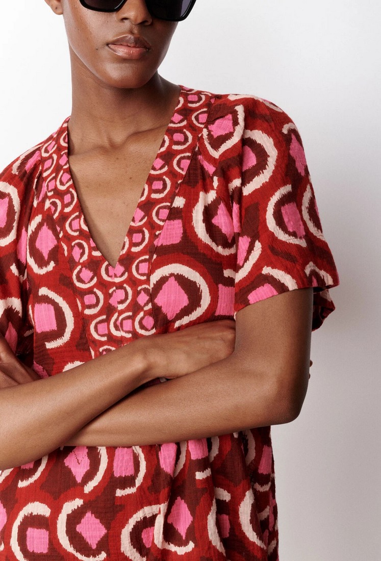 Printed short dress φωτογραφία
