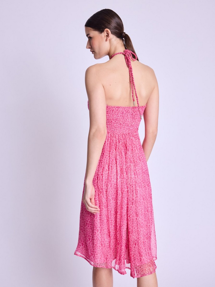 Berenice Pink lurex flowing dress φωτογραφία