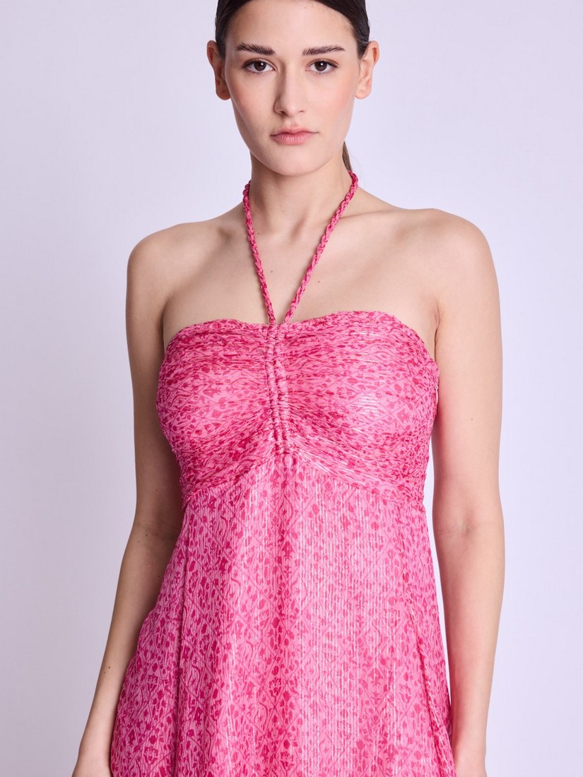 Berenice Pink lurex flowing dress φωτογραφία