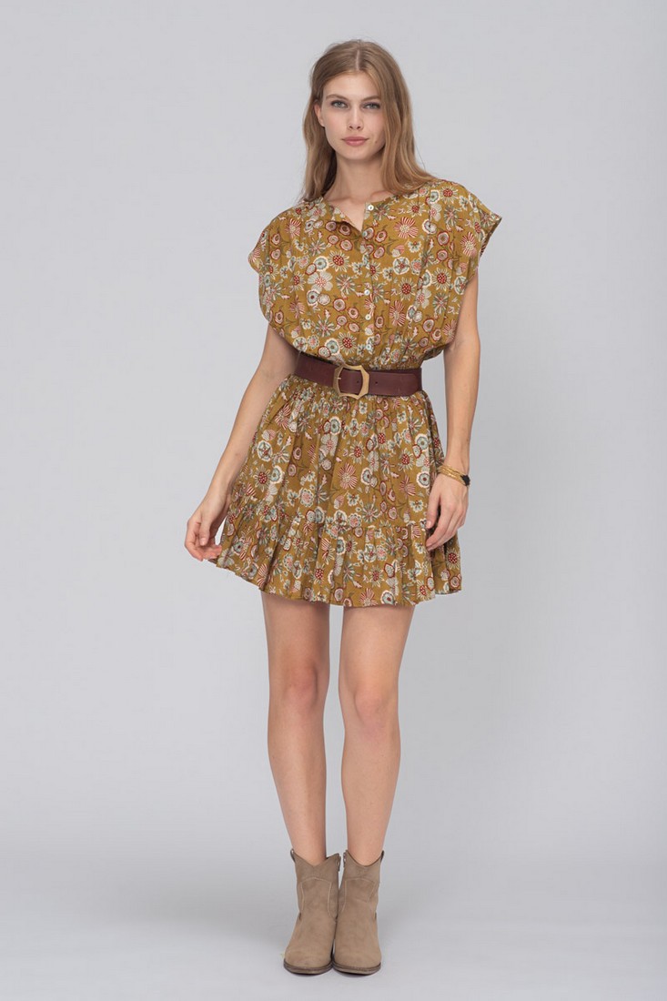 Colores Φόρεμα Mini Frill σε Εμπριμέ