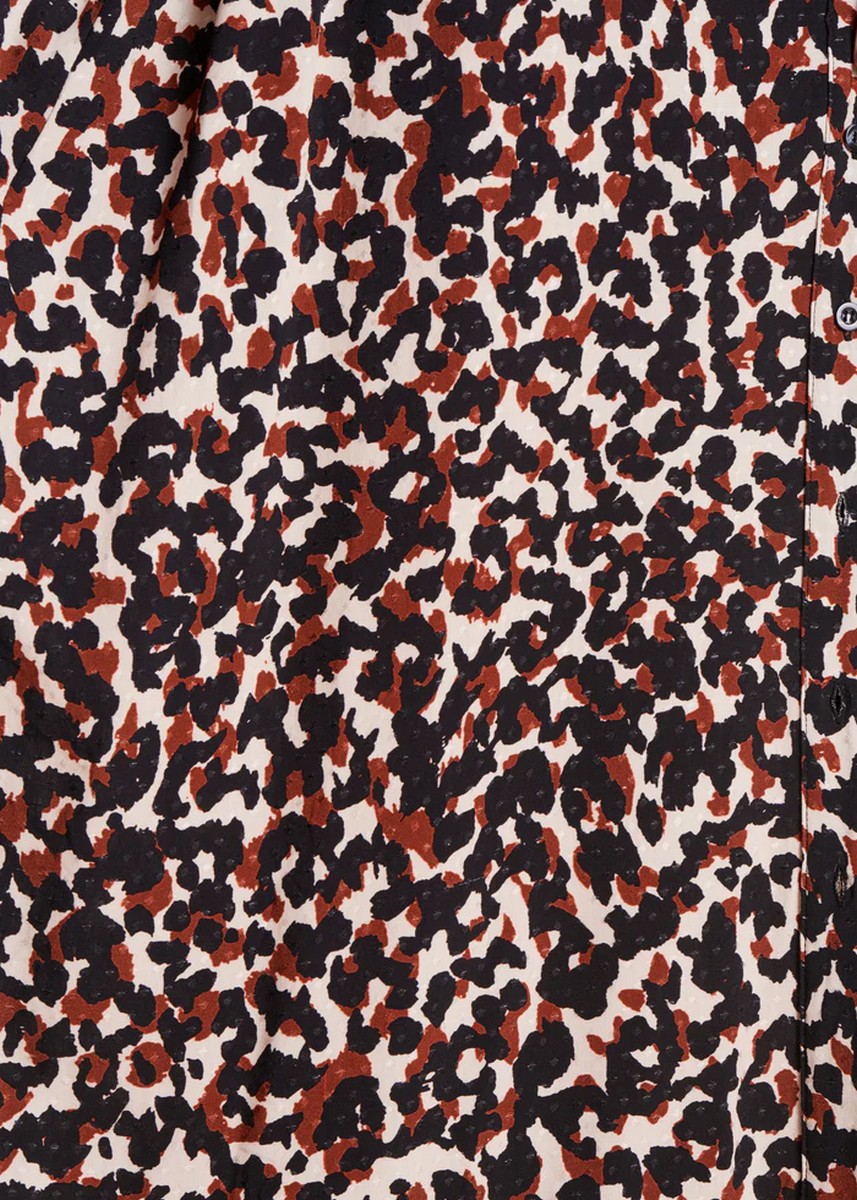 La Fee Maraboutee Γυναικείο Μακρύ Σεμιζιέ Regular Fit με Animal Print και Μανίκια 3/4 φωτογραφία