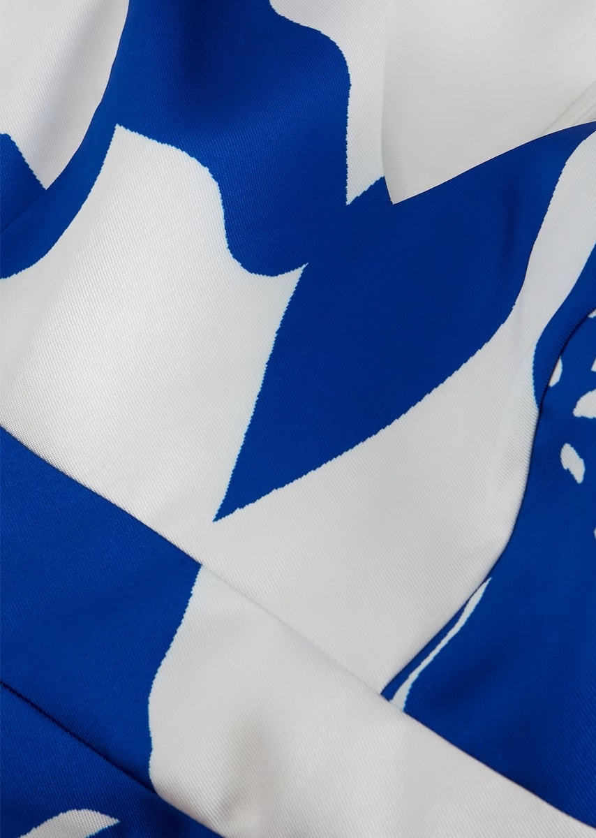 Phase Eight Γυναικείο Μακρύ Φόρεμα με Μπλε Μοτίβο Regular Fit φωτογραφία