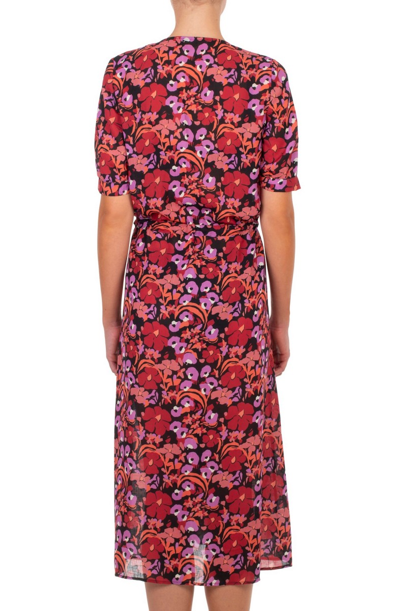 Emmanuela Swimwear Γυναικείο Κιμονό με Ζωνάκι Floral Regular Fit σε Εμπριμέ φωτογραφία