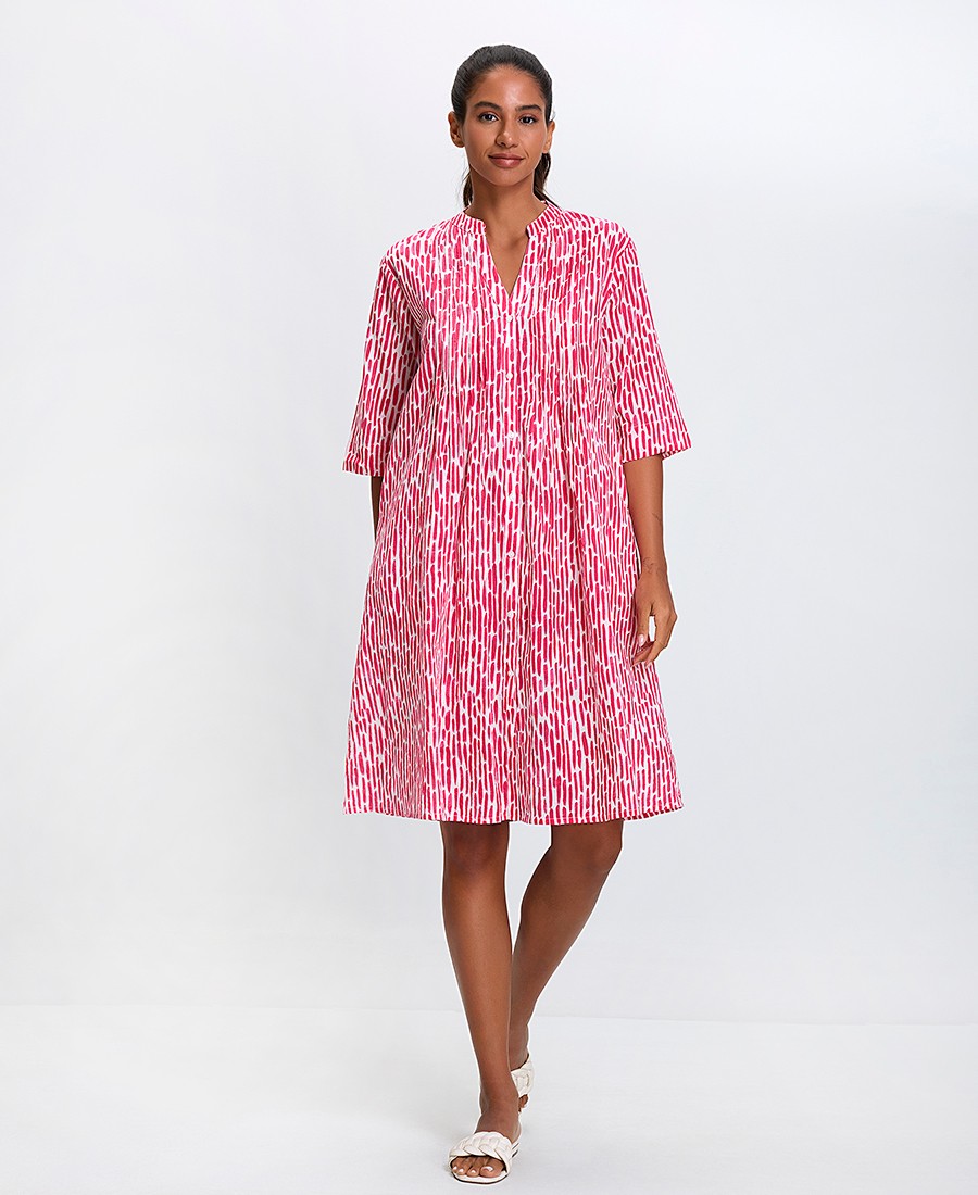 Terre Rouge Γυναικείο Σεμιζιέ Βαμβακερό με Πλισέ & Ρίγες Regular Fit φωτογραφία