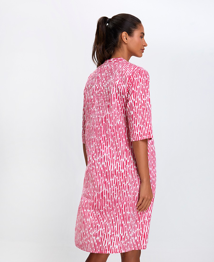 Terre Rouge Γυναικείο Σεμιζιέ Βαμβακερό με Πλισέ & Ρίγες Regular Fit φωτογραφία