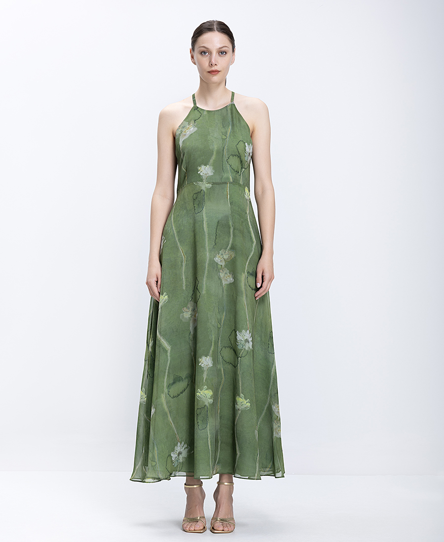 Diana D Γυναικείο Φόρεμα Maxi Με Floral Σχέδιο