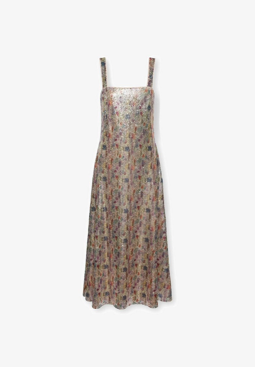 Elena Miro Γυναικείο Midi Φόρεμα Με Παγιέτες A Line Regular Fit φωτογραφία