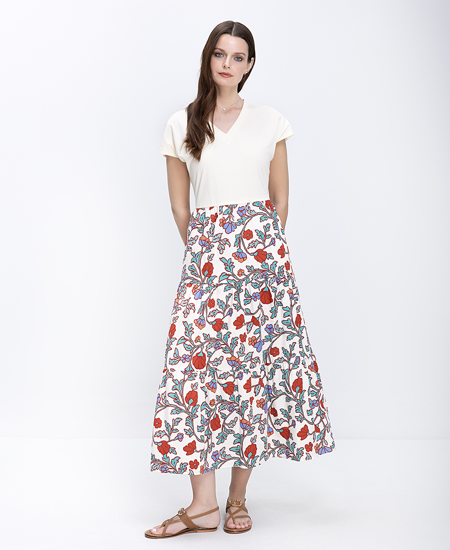 Penny Black Γυναικείο Φόρεμα Maxi Βαμβακερό Με Floral Σχέδιο