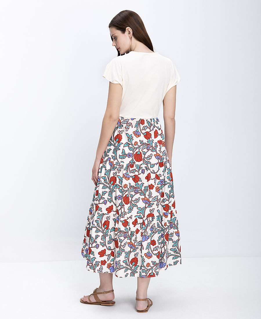 Penny Black Γυναικείο Φόρεμα Maxi Βαμβακερό Με Floral Σχέδιο
