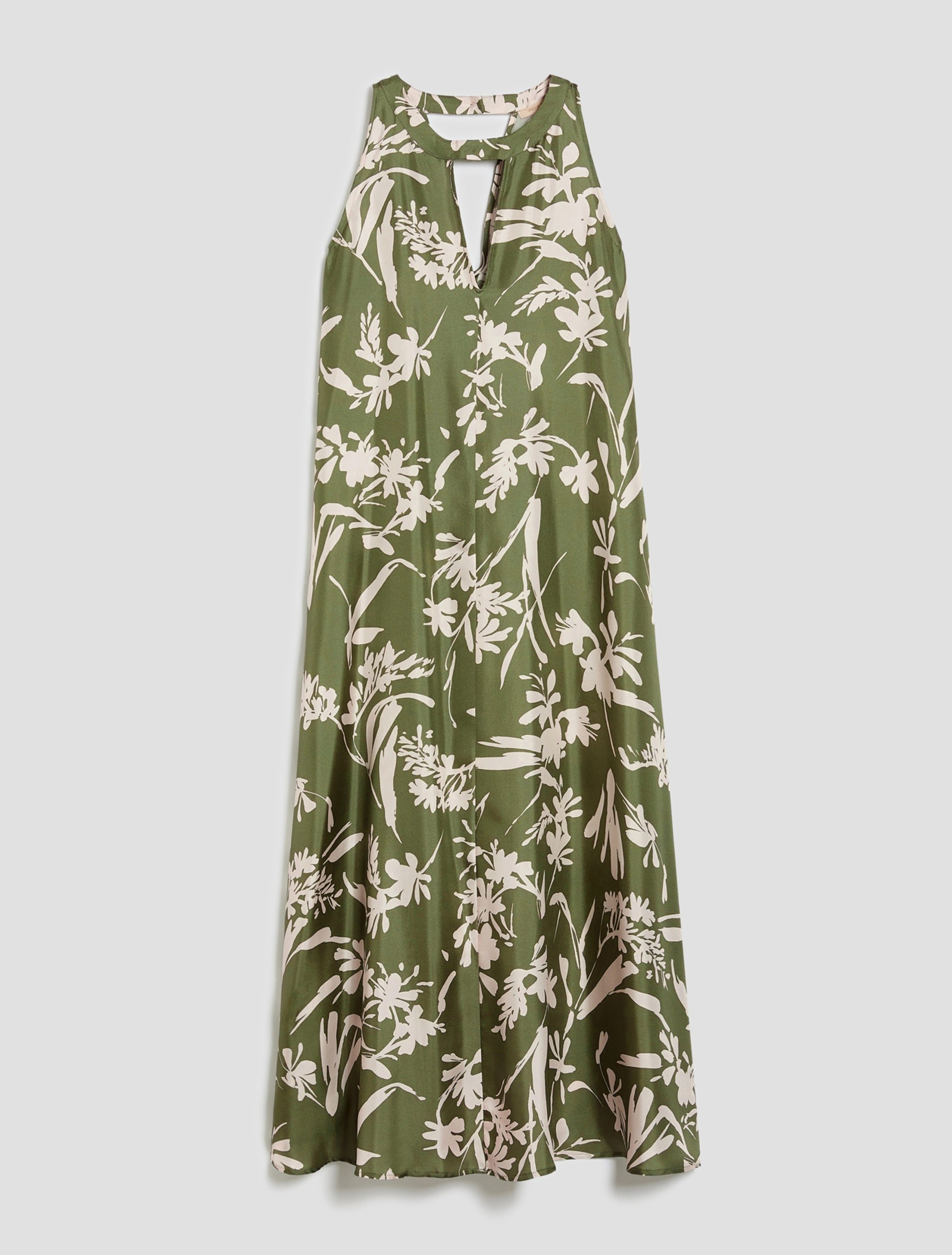 Penny Black Penny Black Γυναικείο Φόρεμα Μεταξωτό Με Τropical Print Και Cut Out Λαιμόκοψη - 5