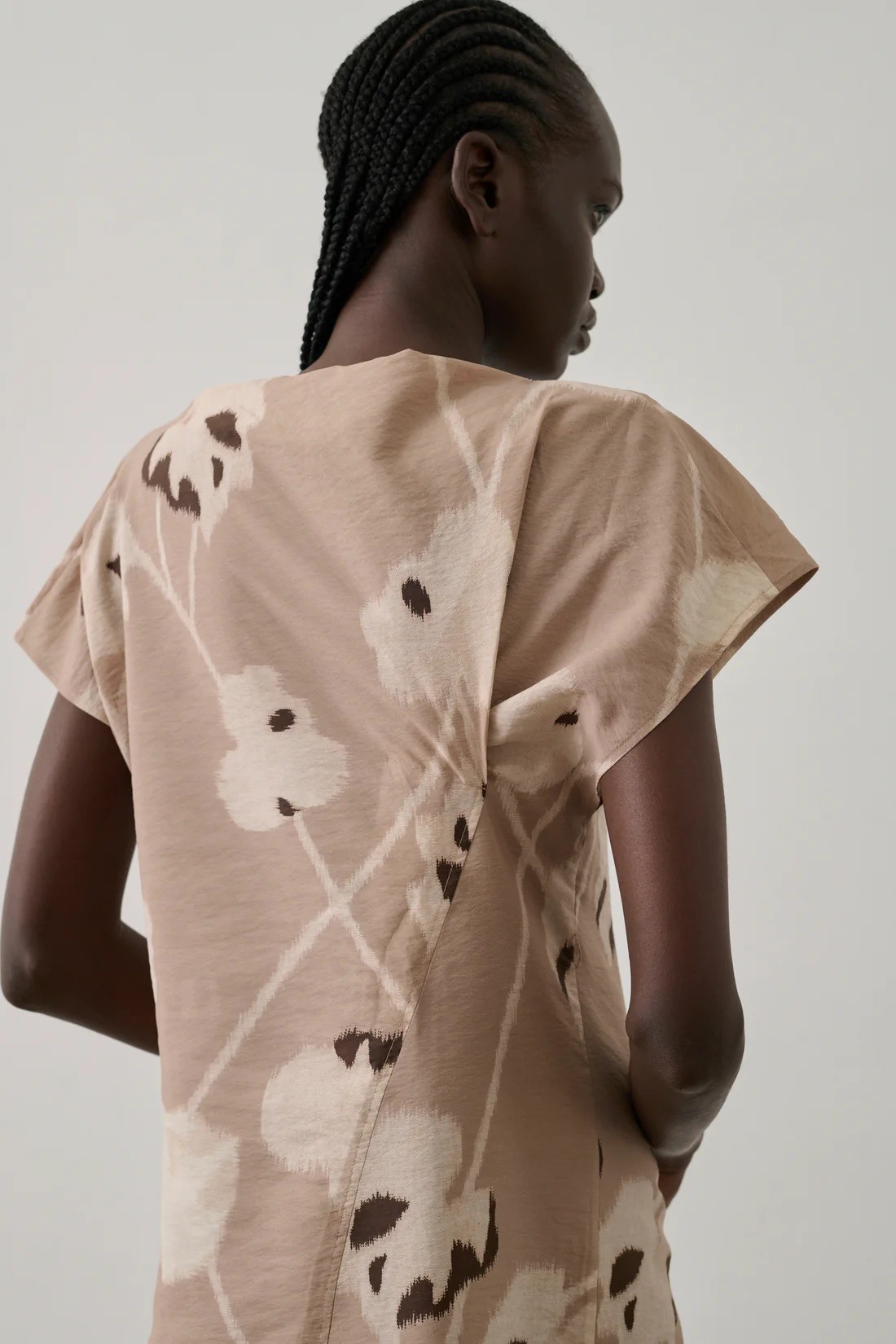 Soeur Γυναικείο Φόρεμα Μεταξωτό Midi Με Floral Σχέδιο Και Ζώνη Στη Μέση φωτογραφία