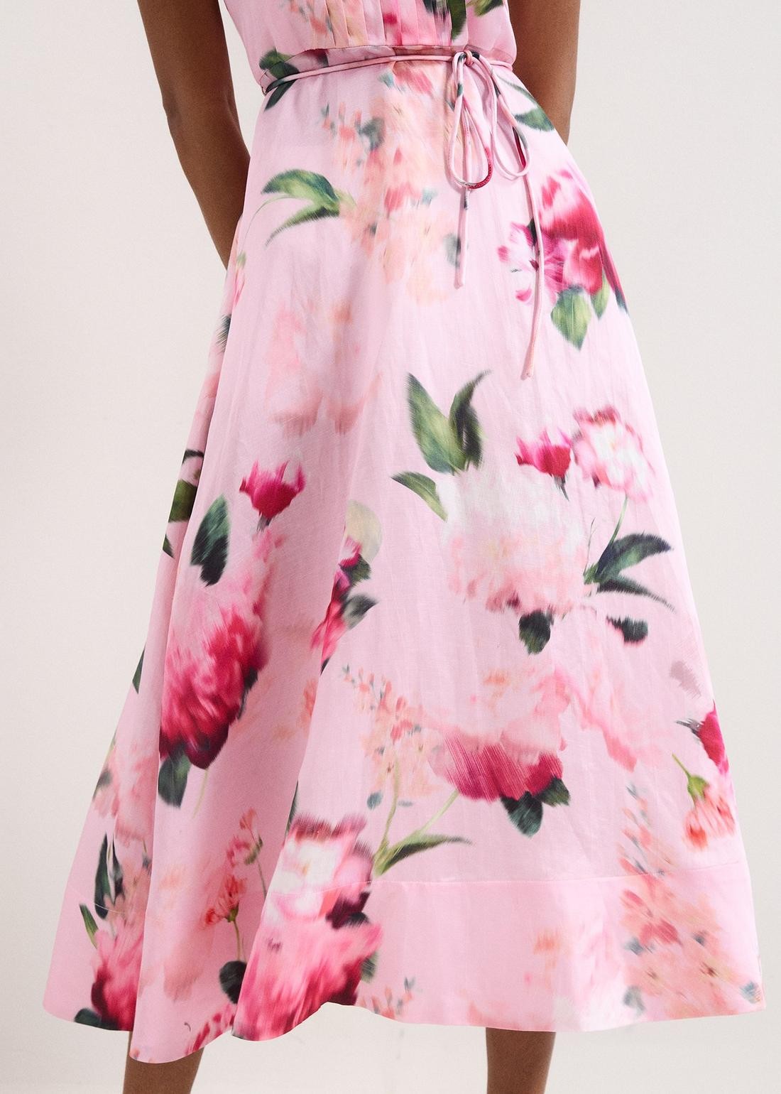 Phase Eight Phase Eight Γυναικείο Φόρεμα Midi Με Halter Λαιμόκοψη Και Floral Σχέδιο - 4