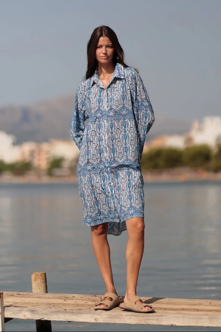 Luna Llena Γυναικείο Σεμιζιέ Midi Paisley Regular Fit