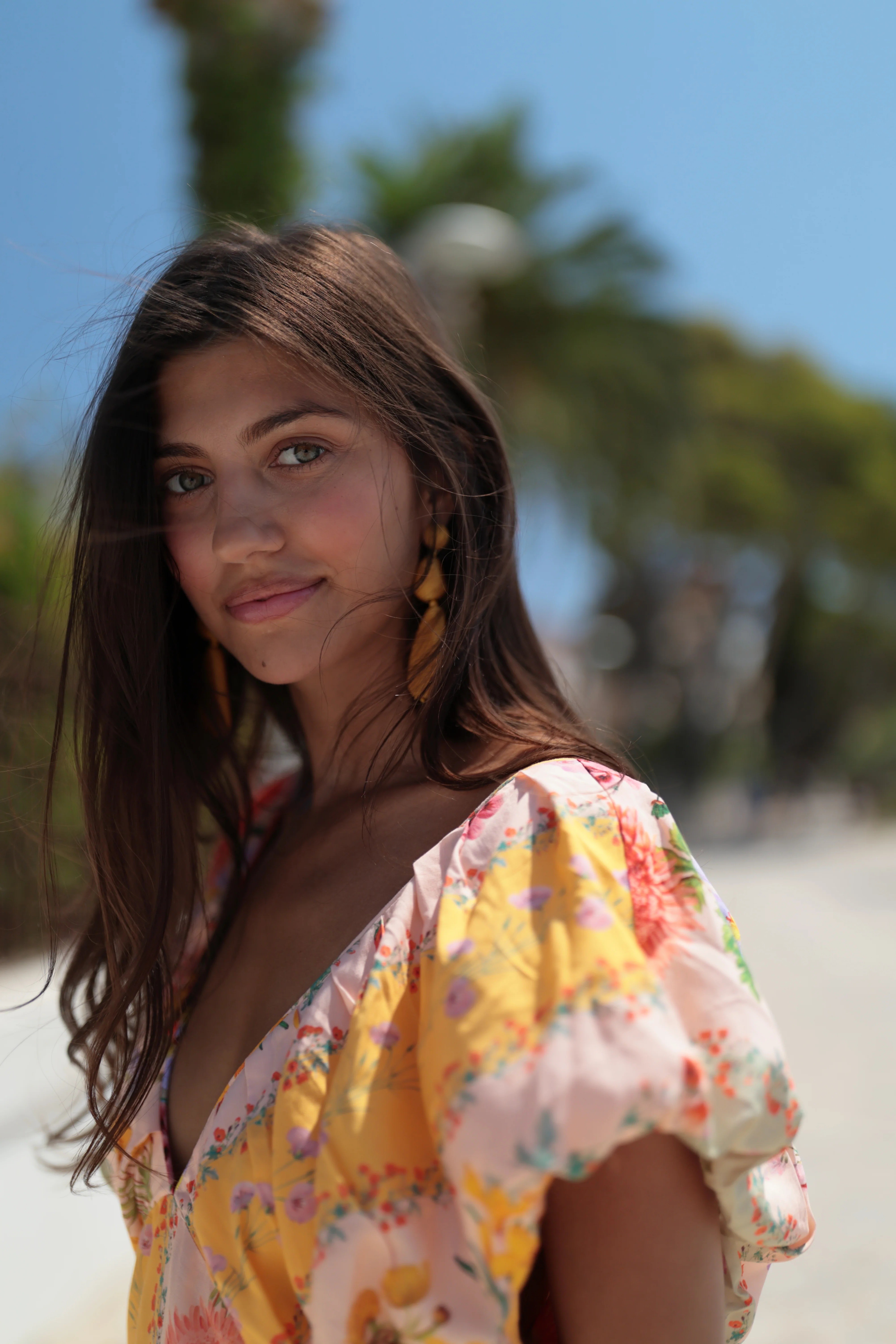 Luna Llena Luna Llena Γυναικείο Φόρεμα Midi Με Floral Print Και V Λαιμόκοψη - 5