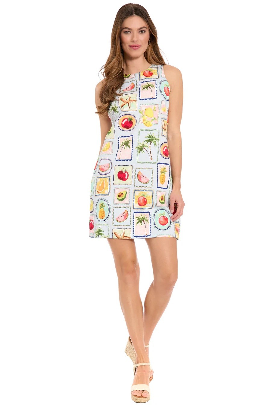 Stella Lorand Stella Lorand Γυναικείο Mini Φόρεμα Βαμβακερό Με Fruit Print Regular Fit