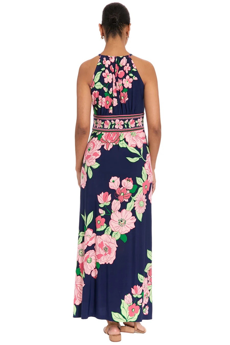 Stella Lorand Stella Lorand Γυναικείο Maxi Φόρεμα Με Halter Λαιμόκοψη Και Floral Σχέδιο - 2