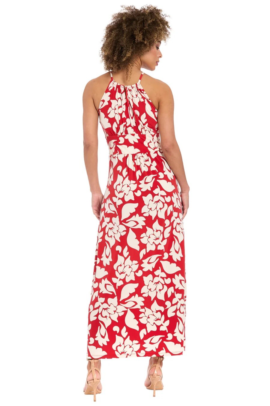 Stella Lorand Γυναικείο Maxi Φόρεμα Με Halter Λαιμόκοψη Και Floral Σχέδιο