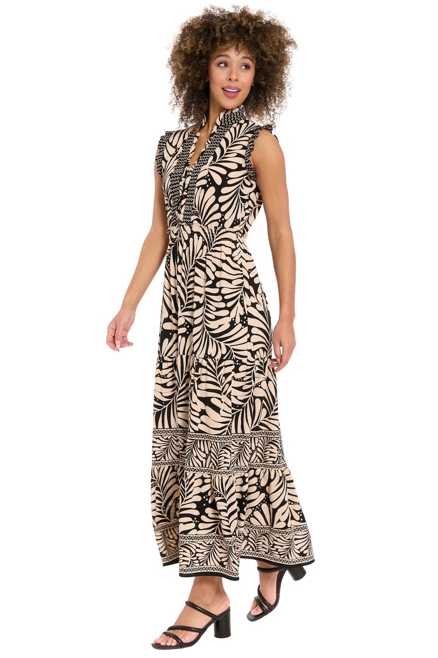 Stella Lorand Stella Lorand Γυναικείο Maxi Φόρεμα Με Botanical Print Regular Fit - 3