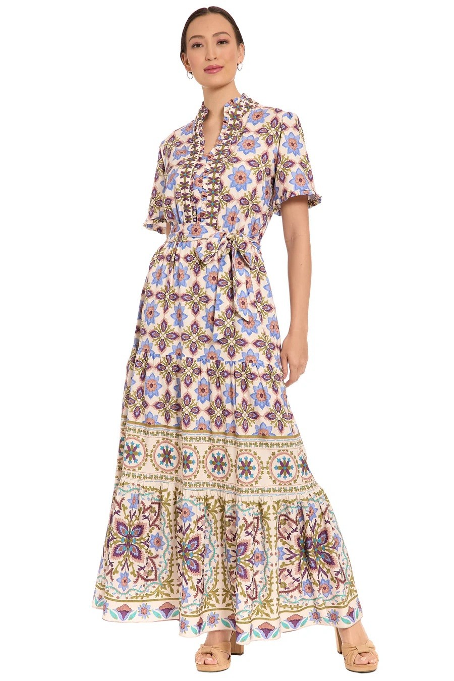 Stella Lorand Stella Lorand Γυναικείο Maxi Φόρεμα Με Floral Εμπριμέ Σχέδιο Regular Fit
