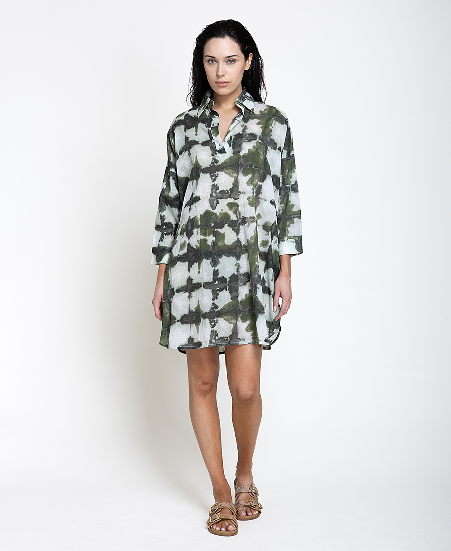 Mina Roo Γυναικεία Tunic Εμπριμέ Βαμβακερή Για All-Day Εμφανίσεις